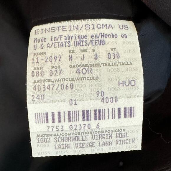 HUGO BOSS  Einstein/Sigma US. Size 40R - Picture 4 of 10